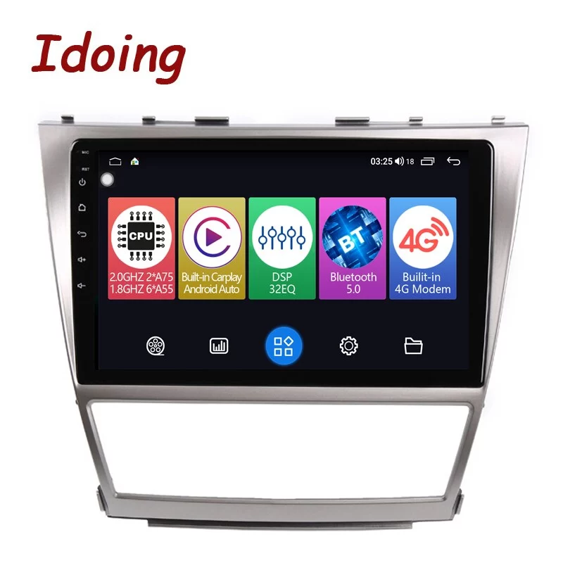 Idoing 10.2&quot;Android10.0 Car Radio Multimedia Player For Toyota Camry 6 XV 40 50 2006-2011 GPS Navigation Head Unit Plug And Play