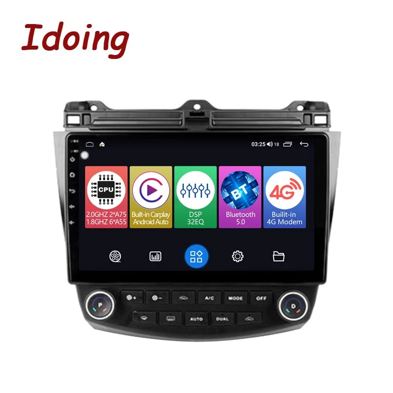 Idoing10.2&quot;Android Auto Radio Head Unit Plug And Play Car Multimedia Player For Honda Accord 7 CM UC CL 2005-2008 GPS Navigation