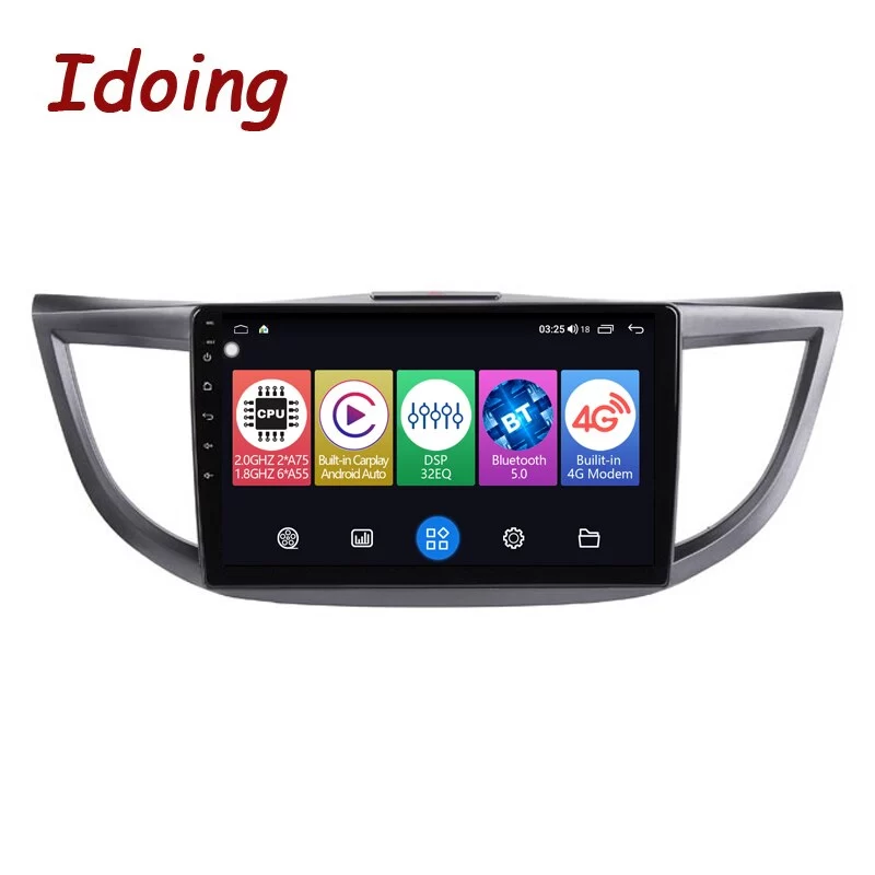 Idoing 10.2&quot;Android Car DSP Radio Multimedia Player For Honda CRV CR-V 4 RM RE 2011-2015 GPS Navigation Head Unit Plug And Play