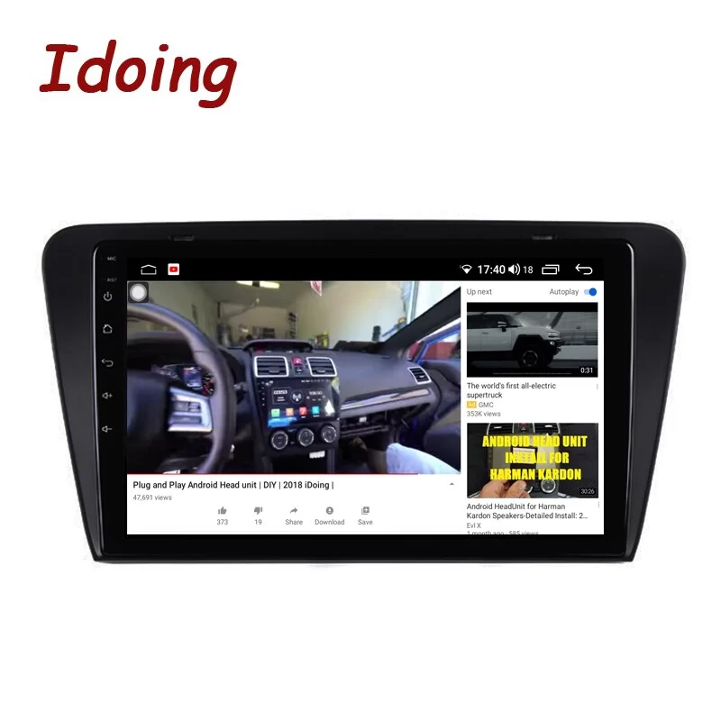 Idoing 10.2"Android Car Intelligent System Radio Multimedia GPS Player For Skoda Octavia 3 A7 2013-2017 Head Unit Plug And Play