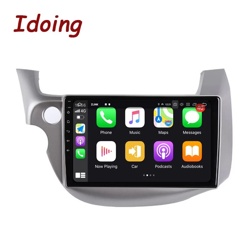 Idoing 10.2 inch Androidauto Car Radio Multimedia Player GPS Navigation For Honda Jazz 2 GG Fit 2 2008 Carplay Head Unit Plug And Play