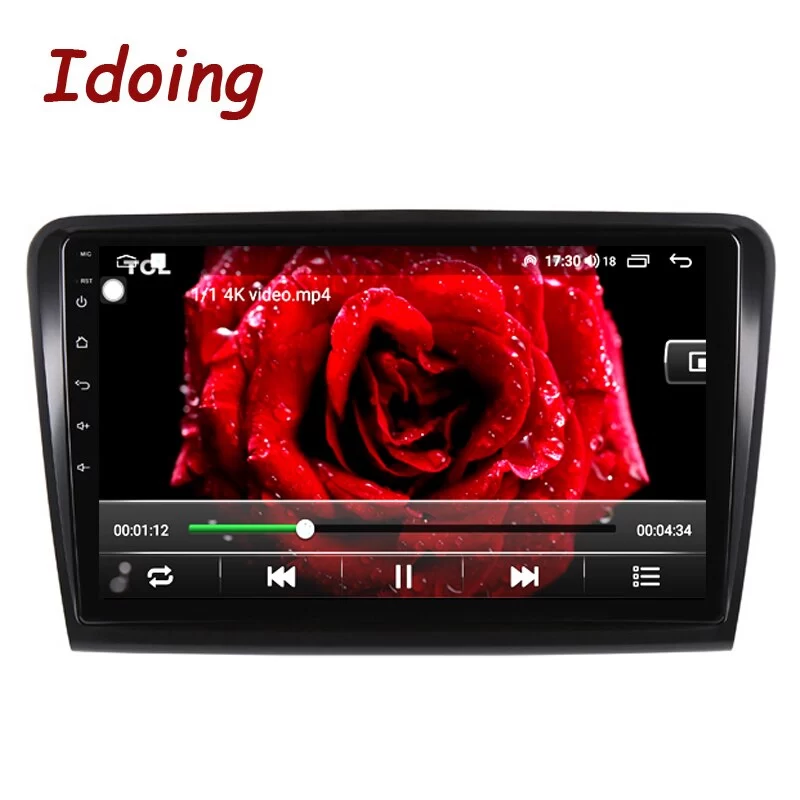 Idoing 10.2"Car Android Radio Multimedia Player 4G+64G Head Unit Plug And Play For Skoda Superb 2008-2014 GPS Navigation Stereo