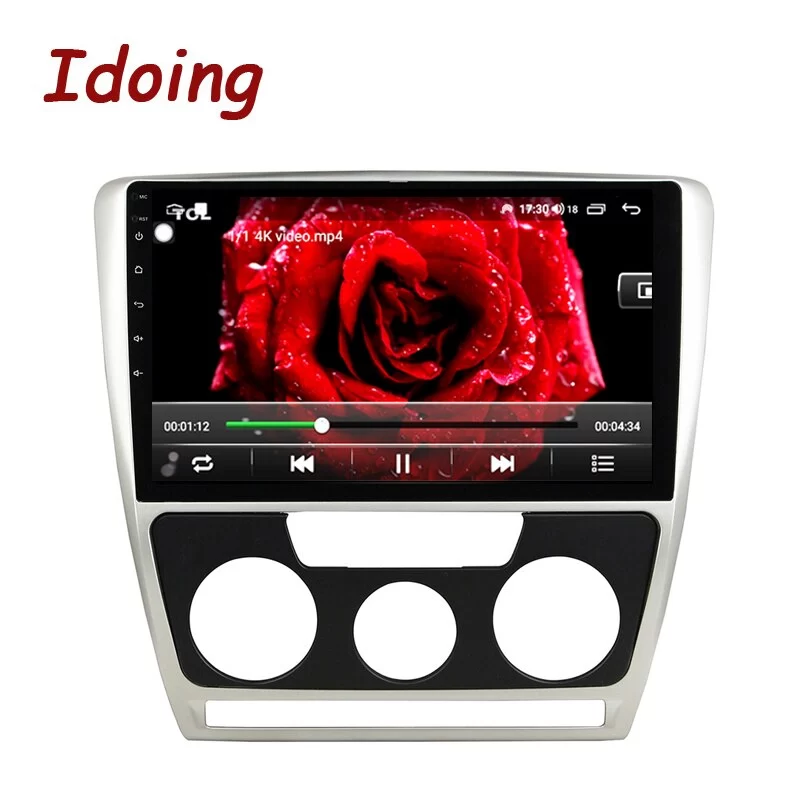 Idoing10.2"Car Auto Android Audio Radio Multimedia Player For Skoda Octavia 2007-2014 GPS Navigation Head Unit Plug And Play