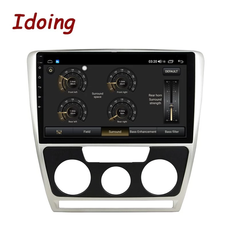 Idoing10.2&quot;Car Auto Android Audio Radio Multimedia Player For Skoda Octavia 2007-2014 GPS Navigation Head Unit Plug And Play