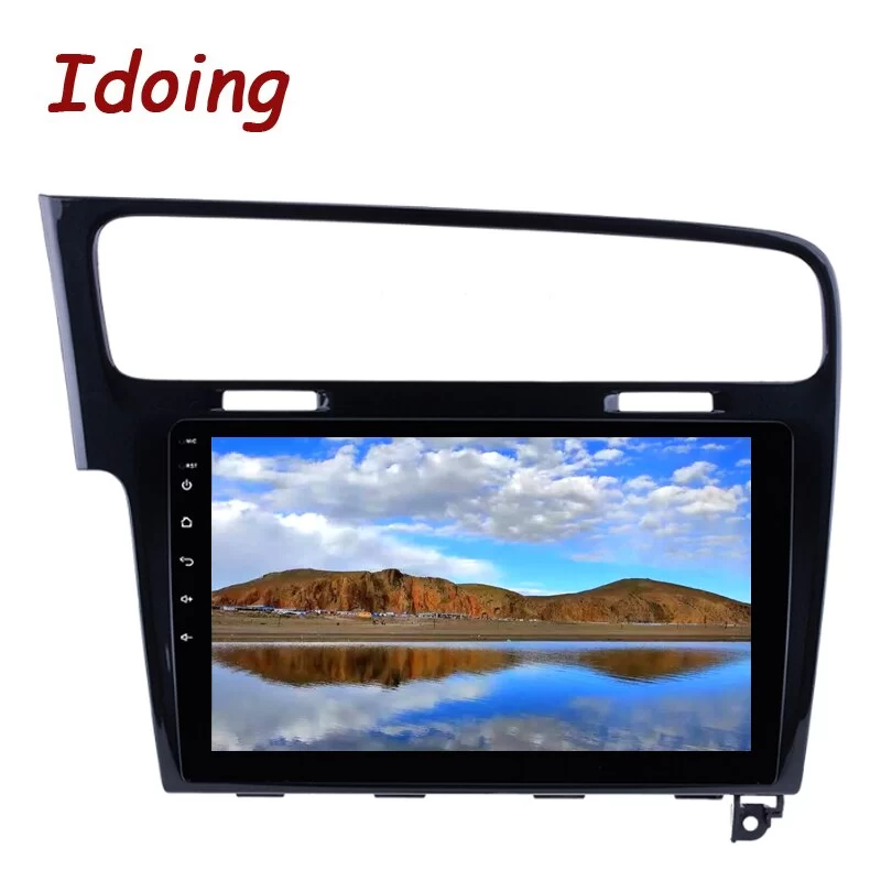 Idoing 2.5D QLED Android Car Radio GPS Multimedia Player For VOLKSWAGEN Golf 7 2013(piano black) 4G+64G Head Unit Plug And Play
