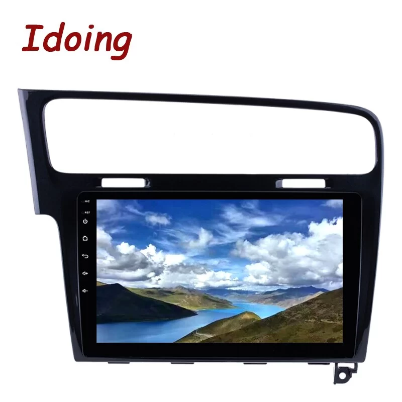 Idoing 2.5D QLED Android Car Radio GPS Multimedia Player For VOLKSWAGEN Golf 7 2013(piano black) 4G+64G Head Unit Plug And Play