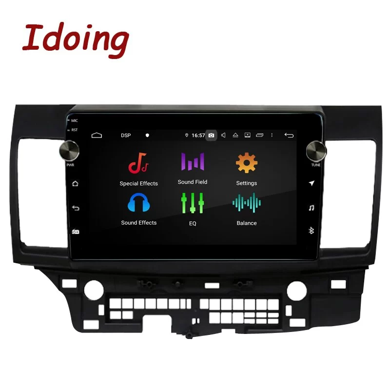 Idoing 10.2 inch Car Android Auto Radio Multimedia Player For Mitsubishi Lancer 10 CY 2007-2012 2.5D GPS Navigation Head Unit Stereo