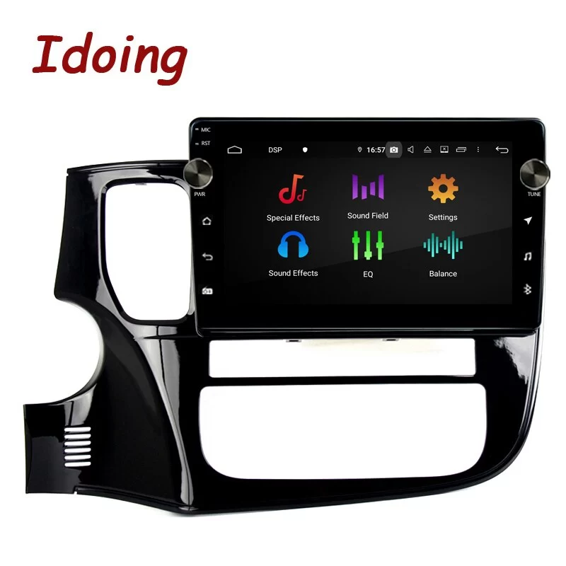 Idoing 10.2 inch Car Android Radio Multimedia Stereo Player For Mitsubishi Outlander 3 GF0W GG0W 2012-2018 GPS Navigation Head Unit