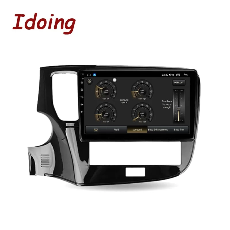 Idoing10.2 inch Car Android Radio Multimedia Player For Mitsubishi Outlander 3 III GF0W GF0W GG0W 2018-2021 GPS Navigation Head Unit