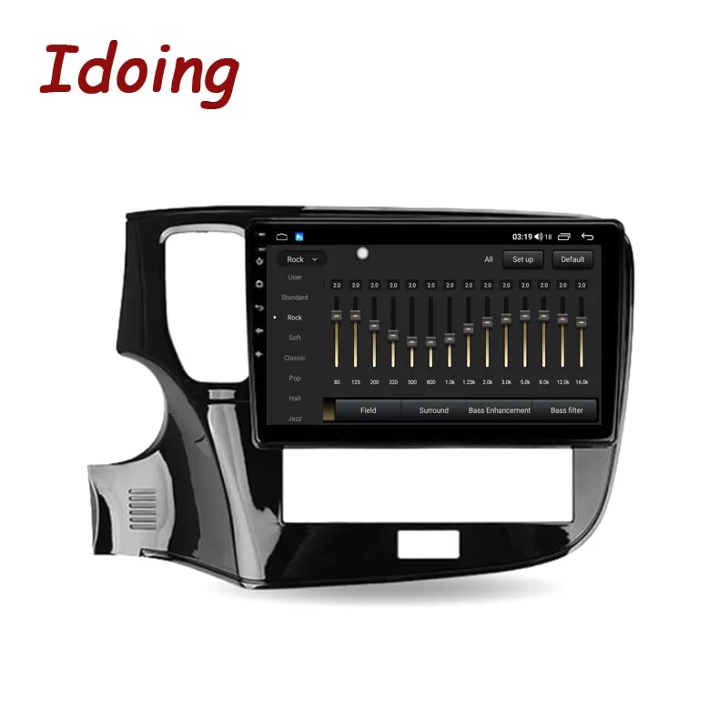 Idoing10.2 inch Car Android Radio Multimedia Player GPS Navigation Head Unit For Mitsubishi Outlander 3 III GF0W GF0W GG0W 2018-2021