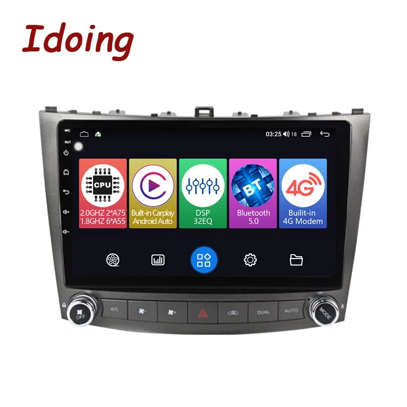 Idoing 10.2&quot;Car Audio Radio Multimedia Player Android Head Unit For Lexus IS250 IS300 IS200 IS220 IS350 2005-2012 GPS Navigation