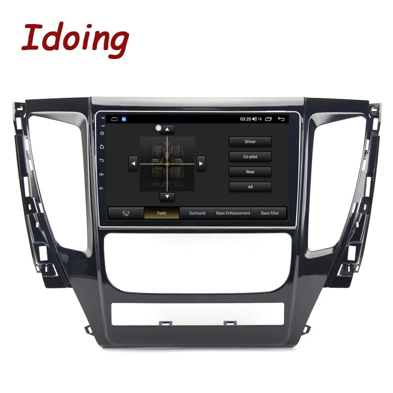Idoing 2.5D QLED Car Intellige Android Radio Player For MITSUBISHI PAJERO Sport 2016-2018 GPS Navigation Head Unit no 2 din dvd