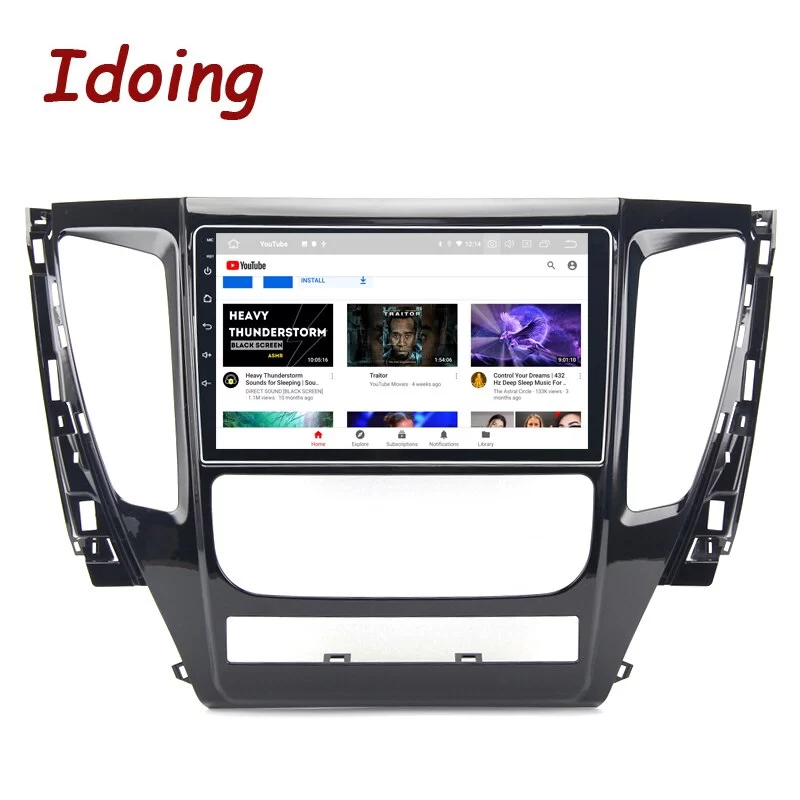 Idoing 2.5D QLED Car Intellige Android Radio Player For MITSUBISHI PAJERO Sport 2016-2018 GPS Navigation Head Unit no 2 din dvd