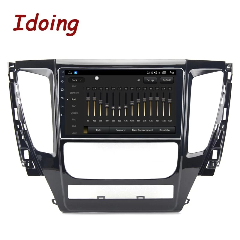 Idoing 2.5D QLED Car Intellige Android Radio Player For MITSUBISHI PAJERO Sport 2016-2018 GPS Navigation Head Unit no 2 din dvd