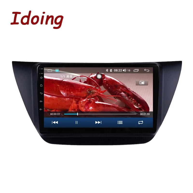 Idoing 9inch  2.5D QLED For Mitsubishi lancer ix 2006-2010 Car Radio Multimedia Player Navigation GPS Accessories Sedan NO 2 din DVD